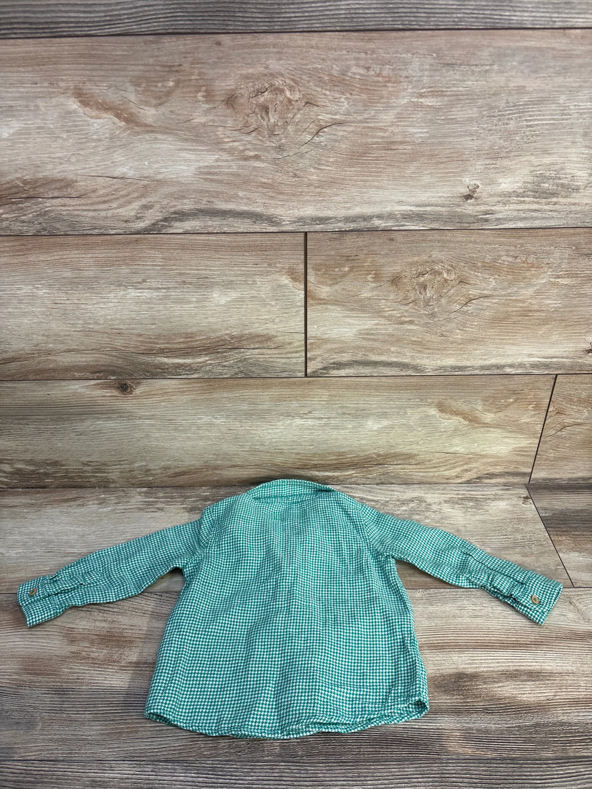 C&A Button-Up Shirt Green sz 6-9m