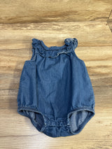 Cat & Jack Chambray Bubble Romper Blue sz 6-9m