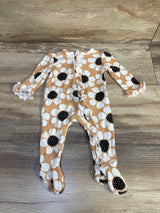Little Me Bamboo Ruffle Sleeper Tan sz 3m