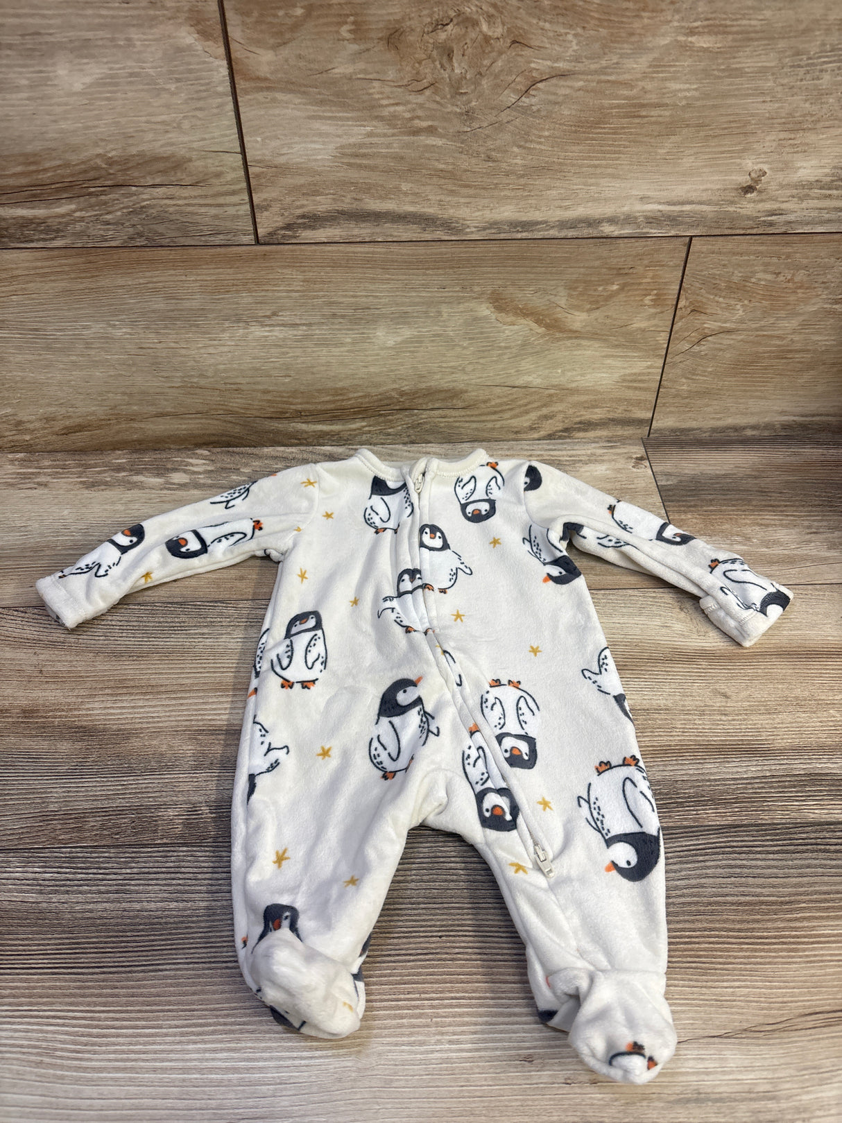 Old Navy Penguin Blanket Sleeper Ivory sz 0-3m