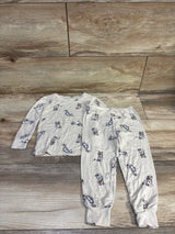 Modern Moments 2pc Viscose Pajama Set Beige sz 2T