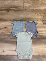 Just One You 3pk Bodysuits Blue sz Newborn