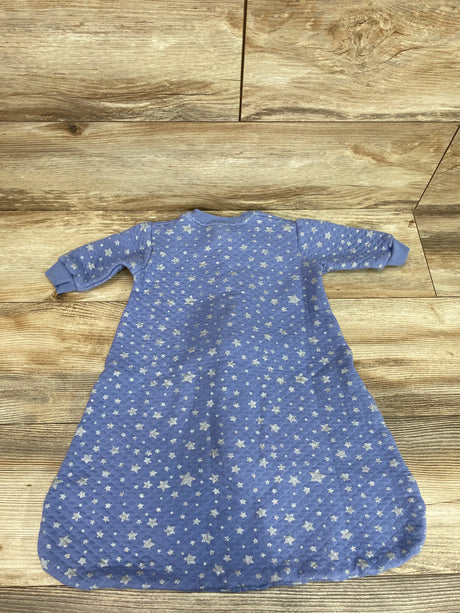 Hudson Baby Quilted Stars Sleep Sack Blue sz 0-6m