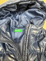 United Colors of Benetton Hooded Puffer Jacket Navy sz 12-18m