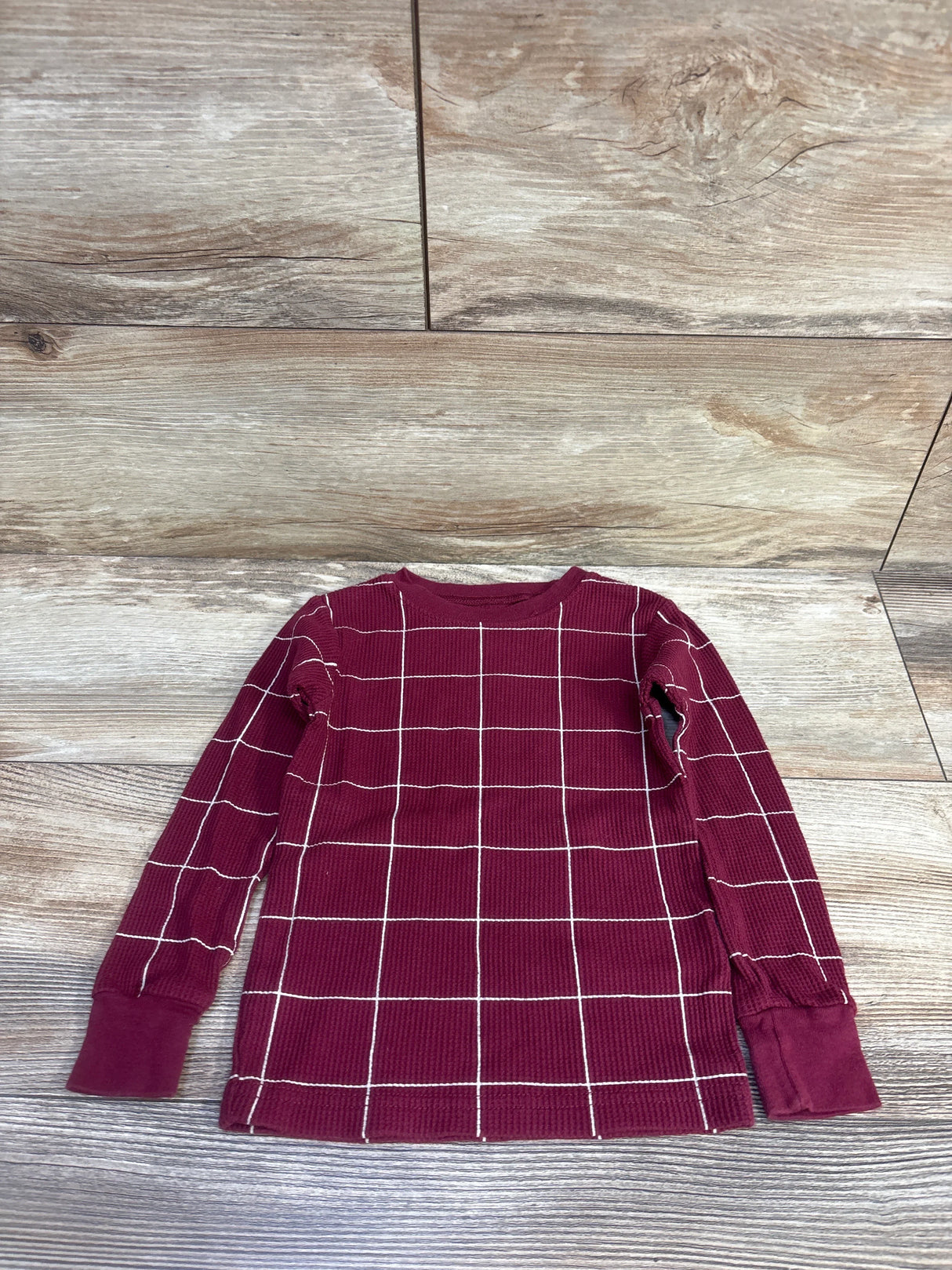 Carter's Waffle Knit Shirt Red sz 3T