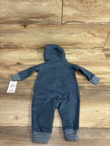 NEW Just One You Waffle Knit Hooded Coverall Blue sz 3m