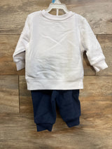 NEW Champion 2pc Pullover Sweatshirt & Joggers White sz 6/9m