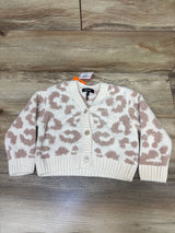 NEW DKNY Ribbed Velour Cardigan Beige sz 2T