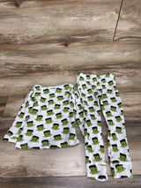 SpearmintLOVE Frankenstein Waffle Knit Top & Pant Set sz 4T