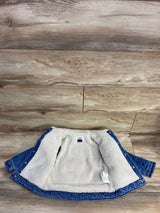 Zara x Disney Sherpa Lined Denim Jacket Blue sz 2-3Y