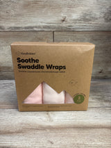 NEW KeaBabies 3pk Soothe Swaddle Wraps Pink sz 0-3m