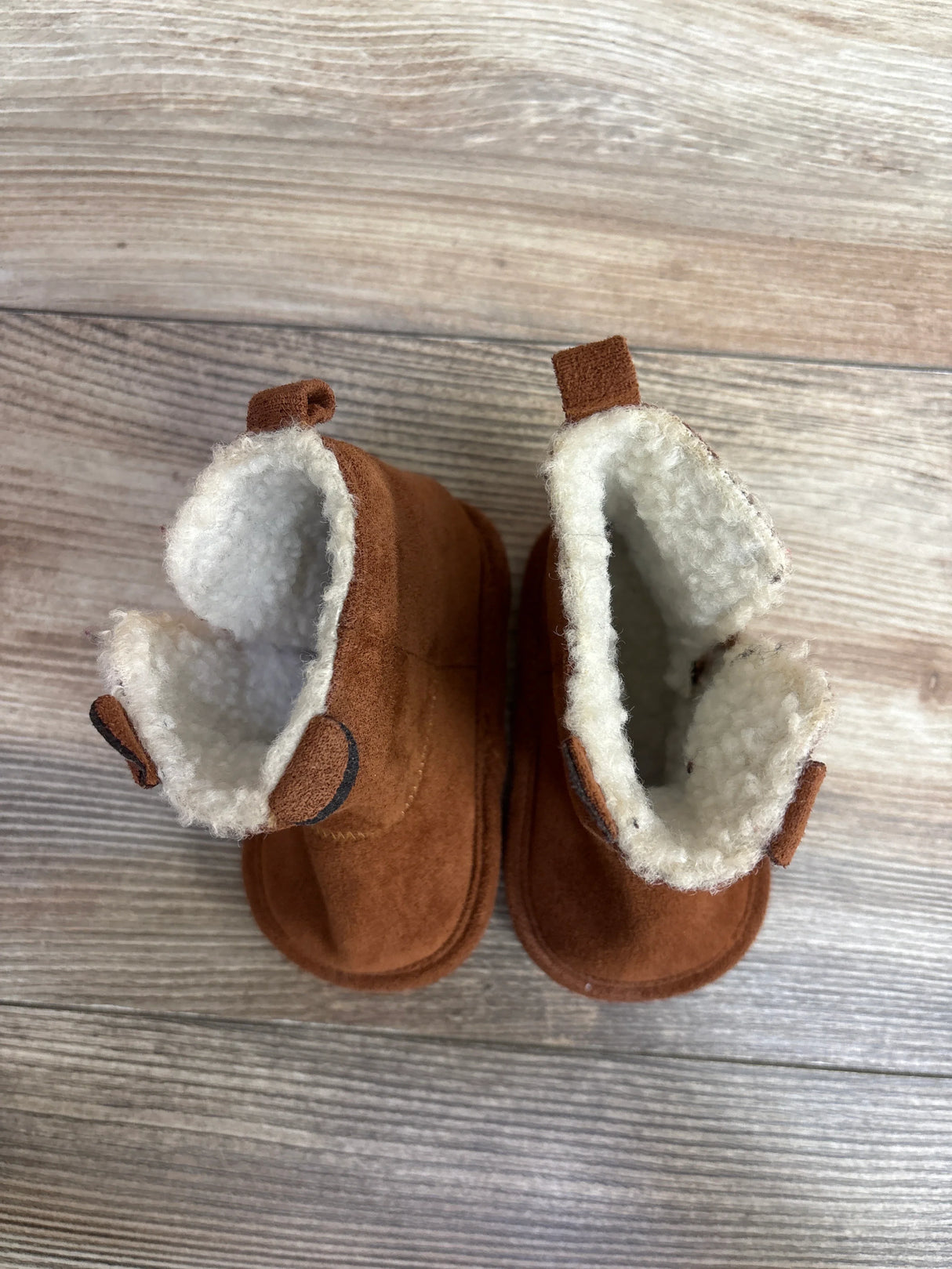 Rising Star Soft Sole Booties Brown sz 2/3c