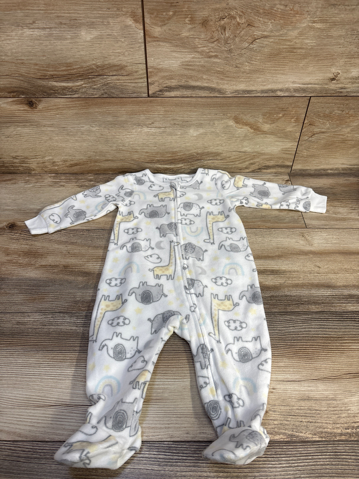 Kids Headquarters Elephant Blanket Sleeper White sz 9m