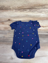NEW Okie Dokie Navy Blue Puff Sleeve Bodysuit sz Newborn