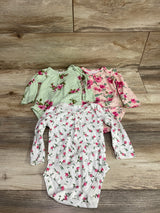 Children's Place 3pk Bodysuits Pink sz 6-9m