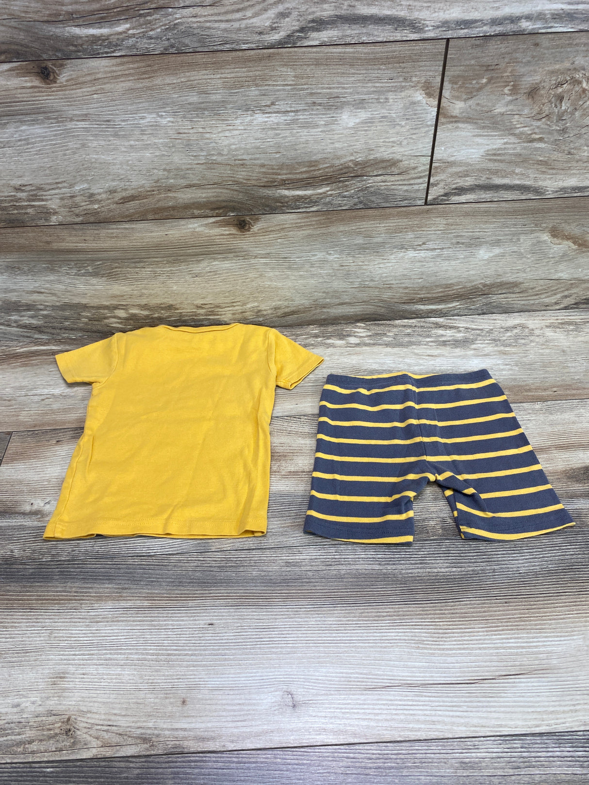 Just One You 2pc I Dig Sleep Pajama Set Yellow sz 3T