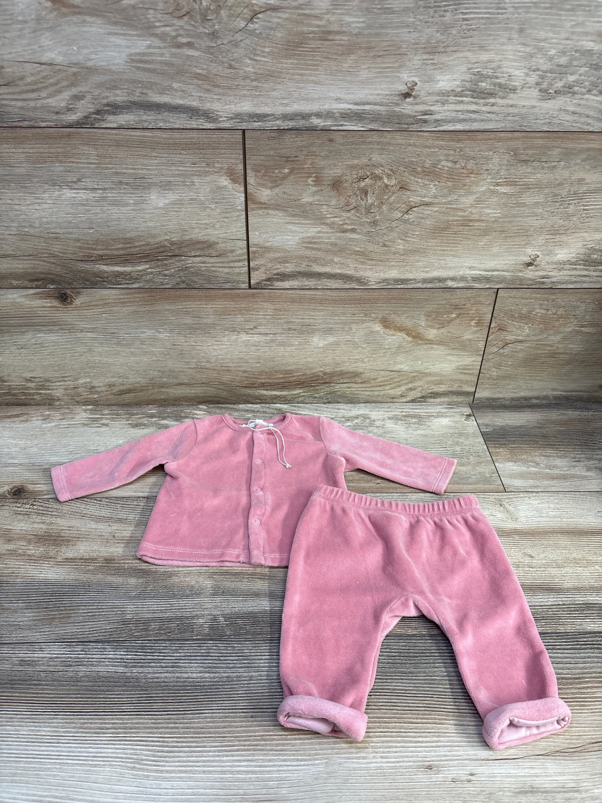 Starting Out 2pc Long Sleeve Shirt & Pants Set Pink sz 3m