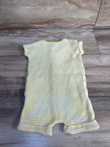 Disney Baby Winnie The Pooh Waffle Knit Shortie Romper Yellow sz 0-3m