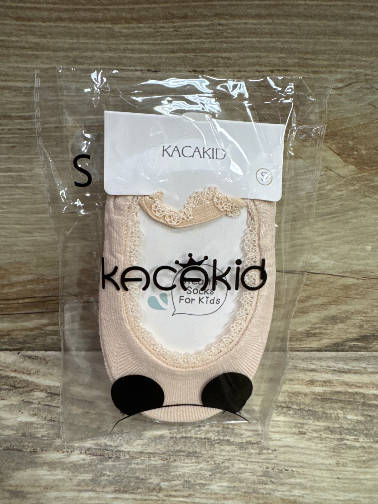 NEW Kacakid Princess Mary Jane Dress Socks Beige sz 3-12m