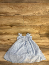 Mikrdoo Swiss Dot Bow Dress Blue sz 3T