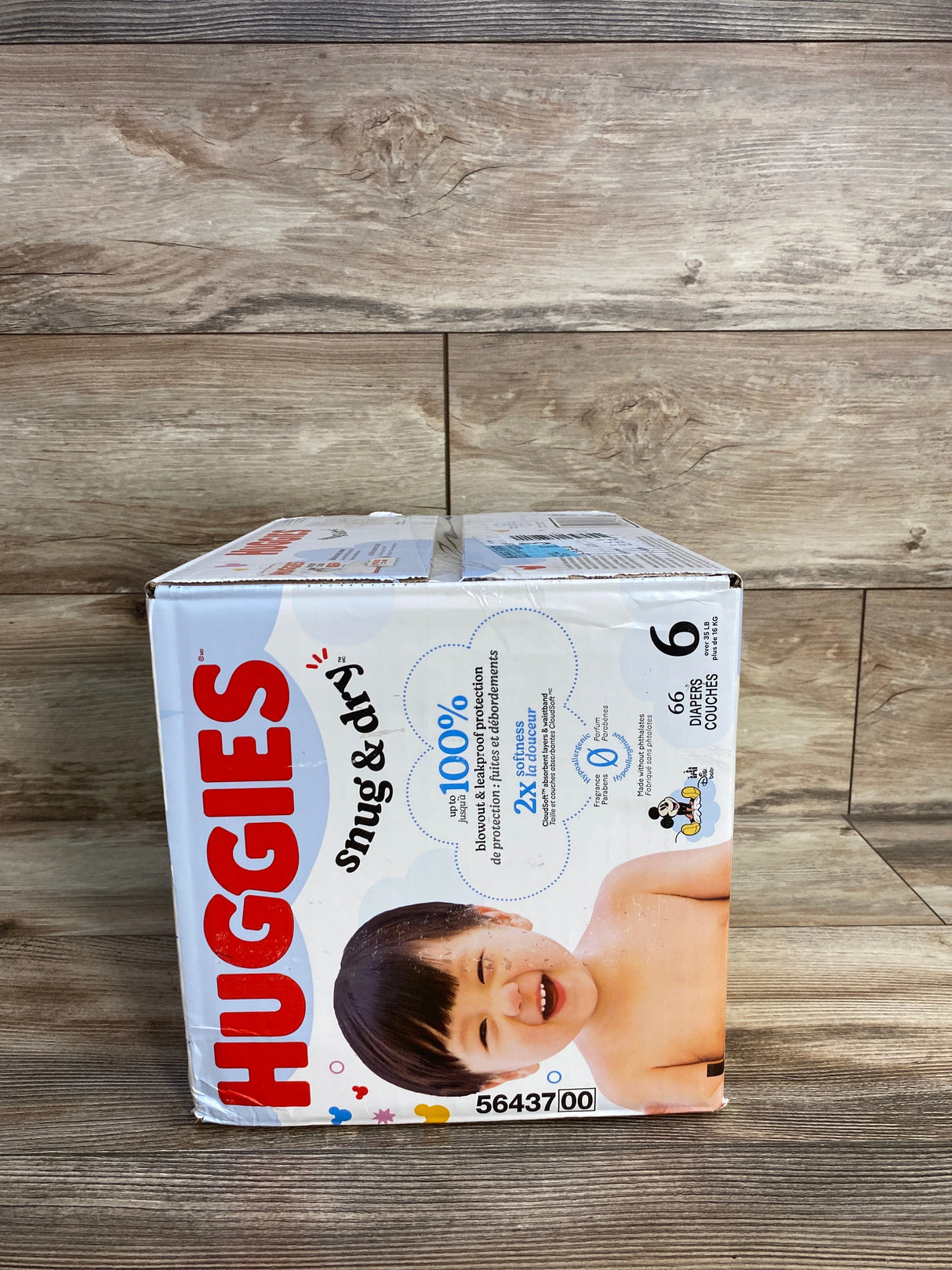 NEW Huggies Snug & Dry Diapers, Size 6 66ct.