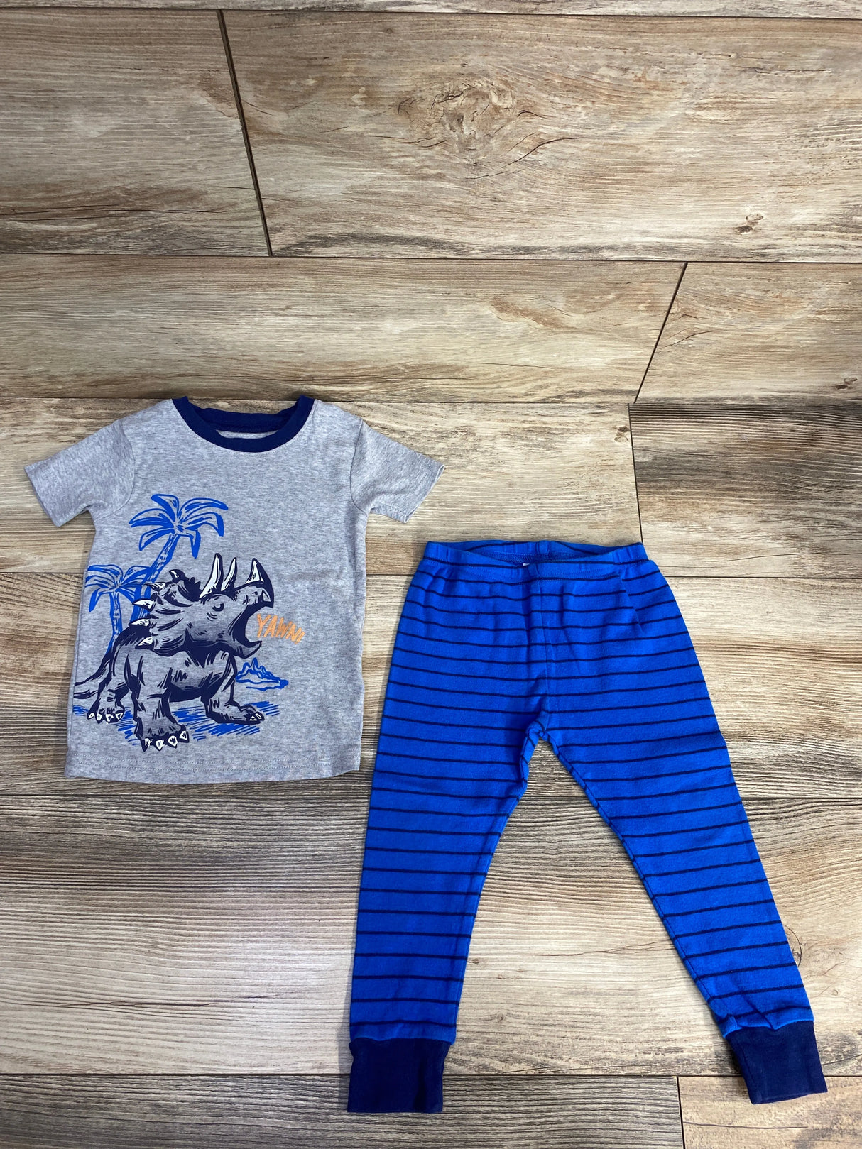 Carter's 2pc Dinosaur Pajama Set Grey sz 24m