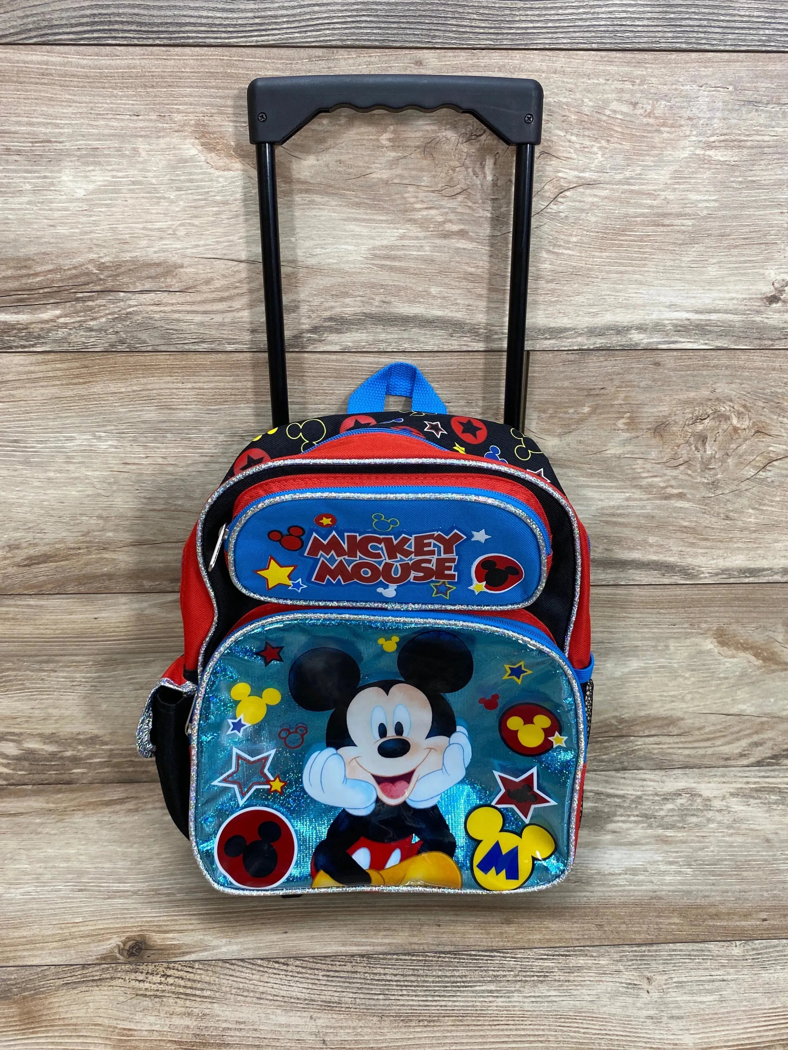 Disney 12 Mickey Mouse Rolling Backpack Black Me n Mommy To Be