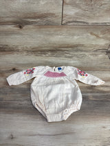 Old Navy Smocked Bubble Romper Cream sz 0-3m