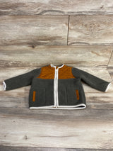 Old Navy Sherpa Quilted Full Zip Jacket Green sz 18-24m