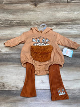 NEW Disney Baby 2pc Lion King Hooded Romper Set Brown sz 3-6m