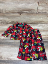 The Grinch 2pc Coat Style Pajama Set Red sz 18m