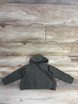 DKNY Chunky Knit Hooded Sweater Green sz 18m