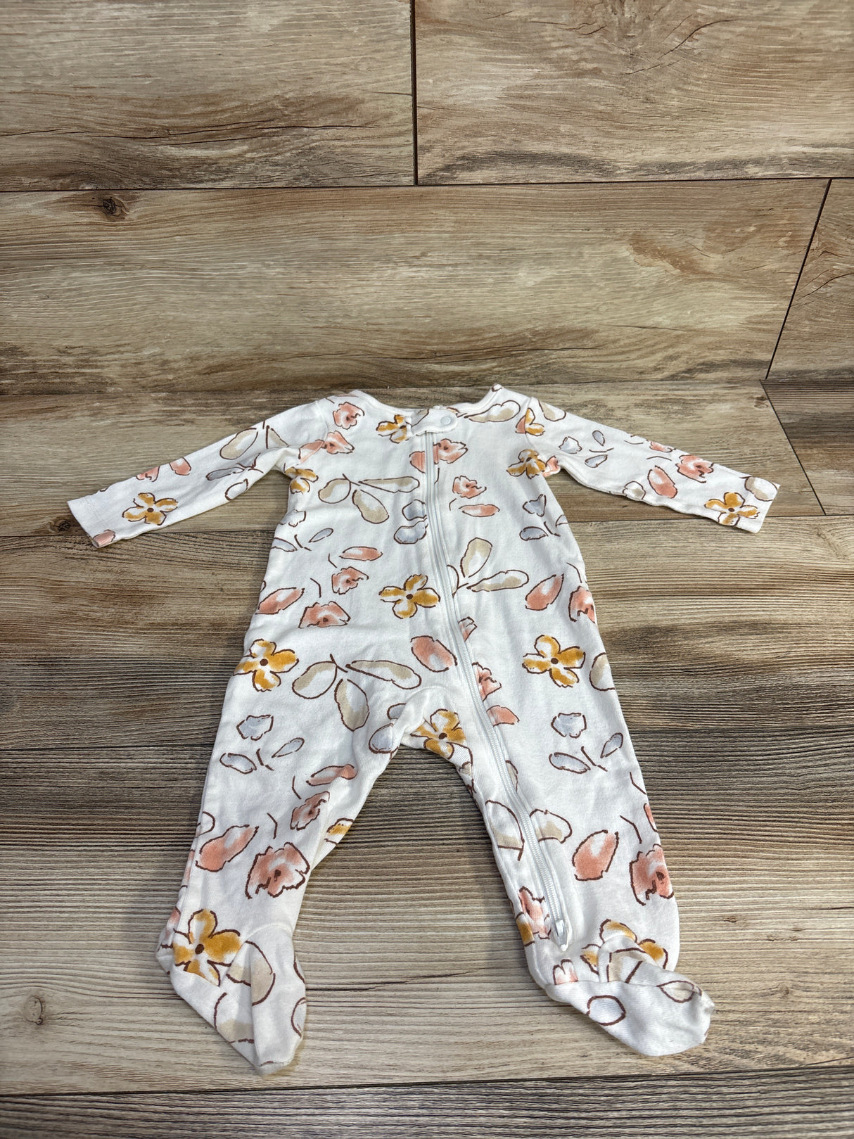 Just One You Floral Sleeper White sz 6m