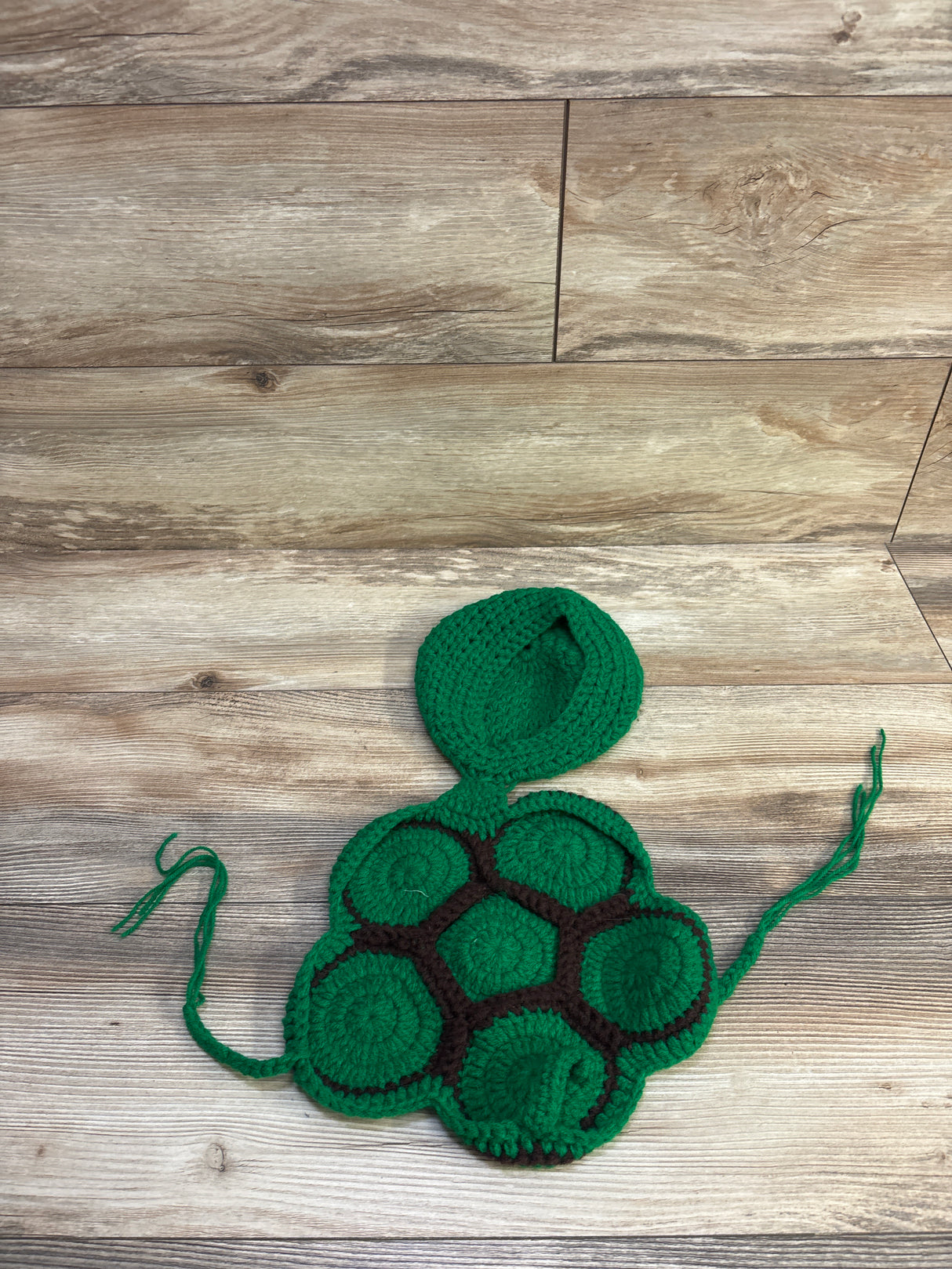 Photo Prop Crochet Turtle Costume Green sz Newborn