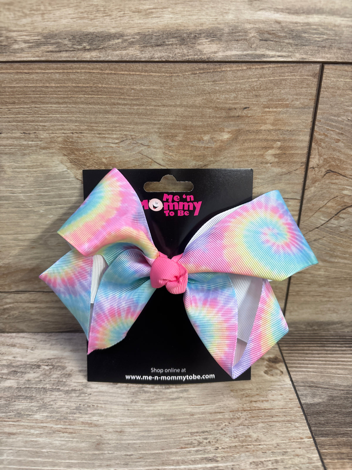 NEW Large Pastel Tie-Dye Hair Bow