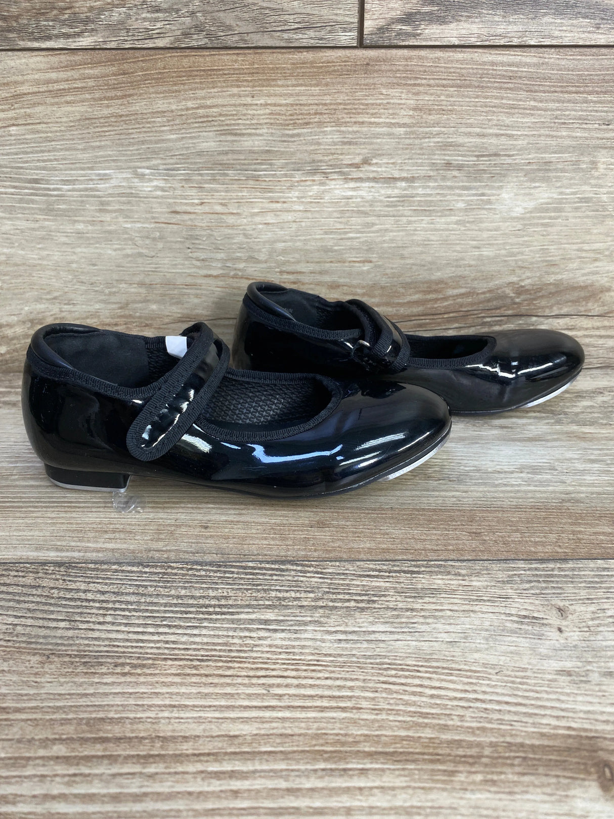 Danskin Girls' Tap Dance Shoes Black sz 12c