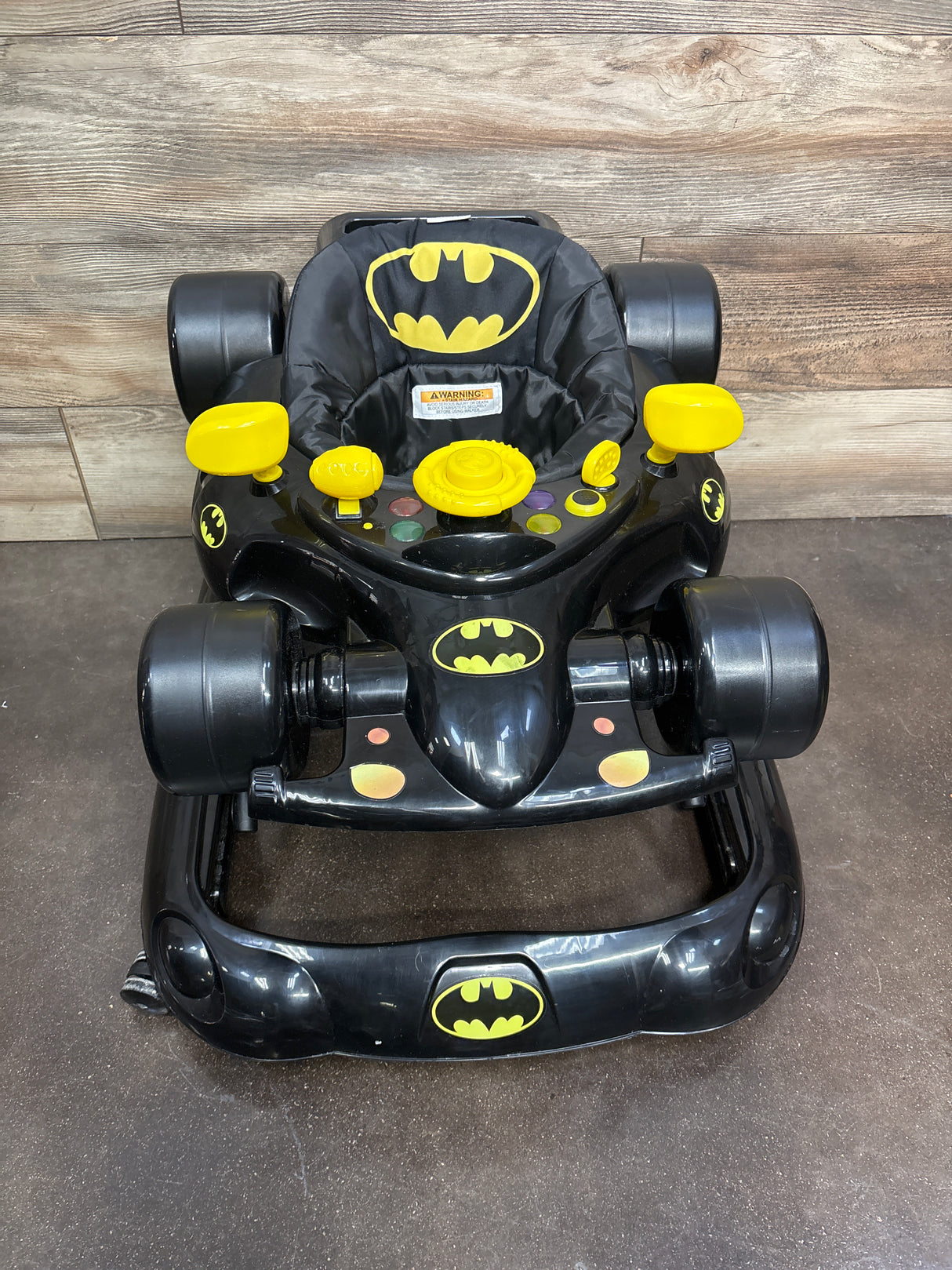 KidsEmbrace DC Comics Batmobile Baby Walker Black/Yellow