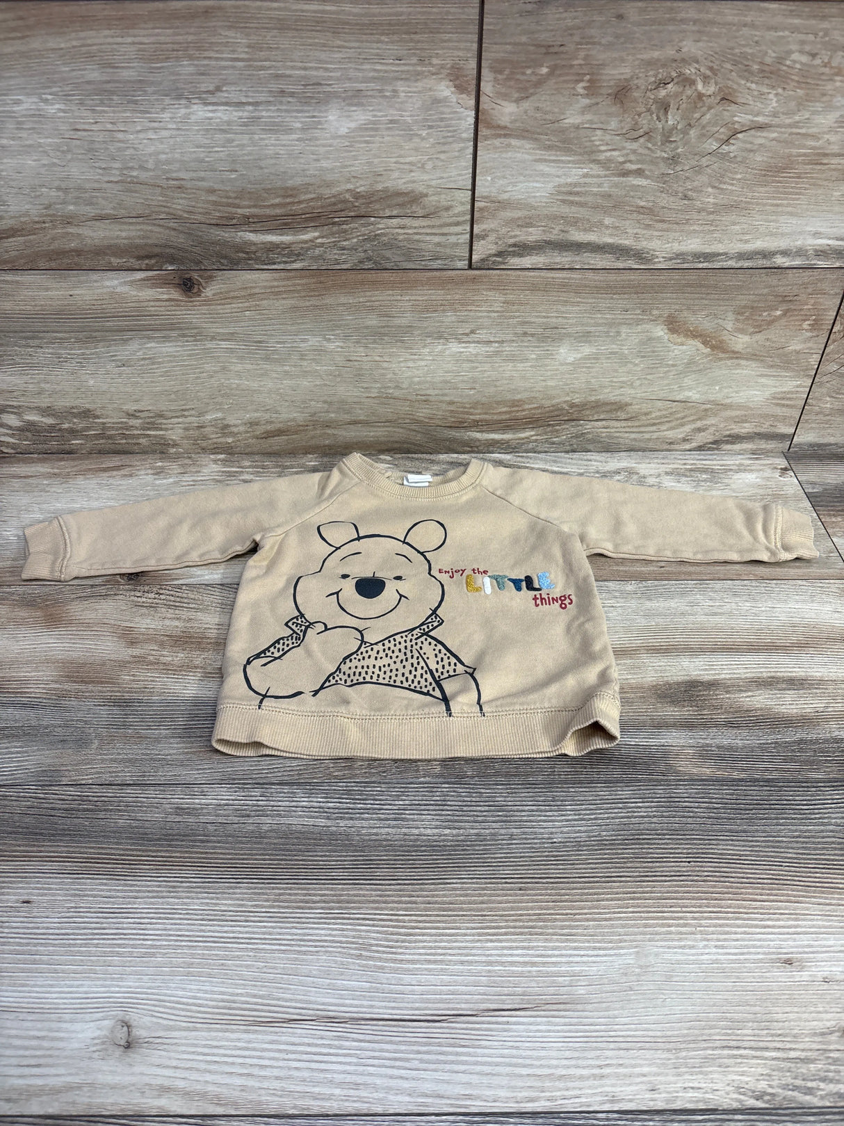 H&M x Disney Winnie The Pooh Sweatshirt Tan sz 12m