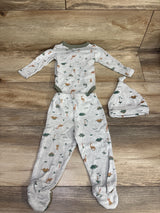 Koala Baby 3pc Kimono Dinosaur Bodysuit Set Grey sz 0-3m
