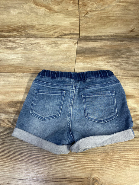 Cat & Jack Rolled Hem Drawstring Denim Shorts Blue sz 3T - Me n Mommy To Be