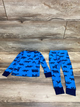 Carter's 2pc Animal Print Pajama Set Blue sz 4T