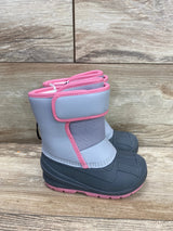 NEW Cat & Jack Girls' Grey Lenny Winter Snow Boots sz 7c