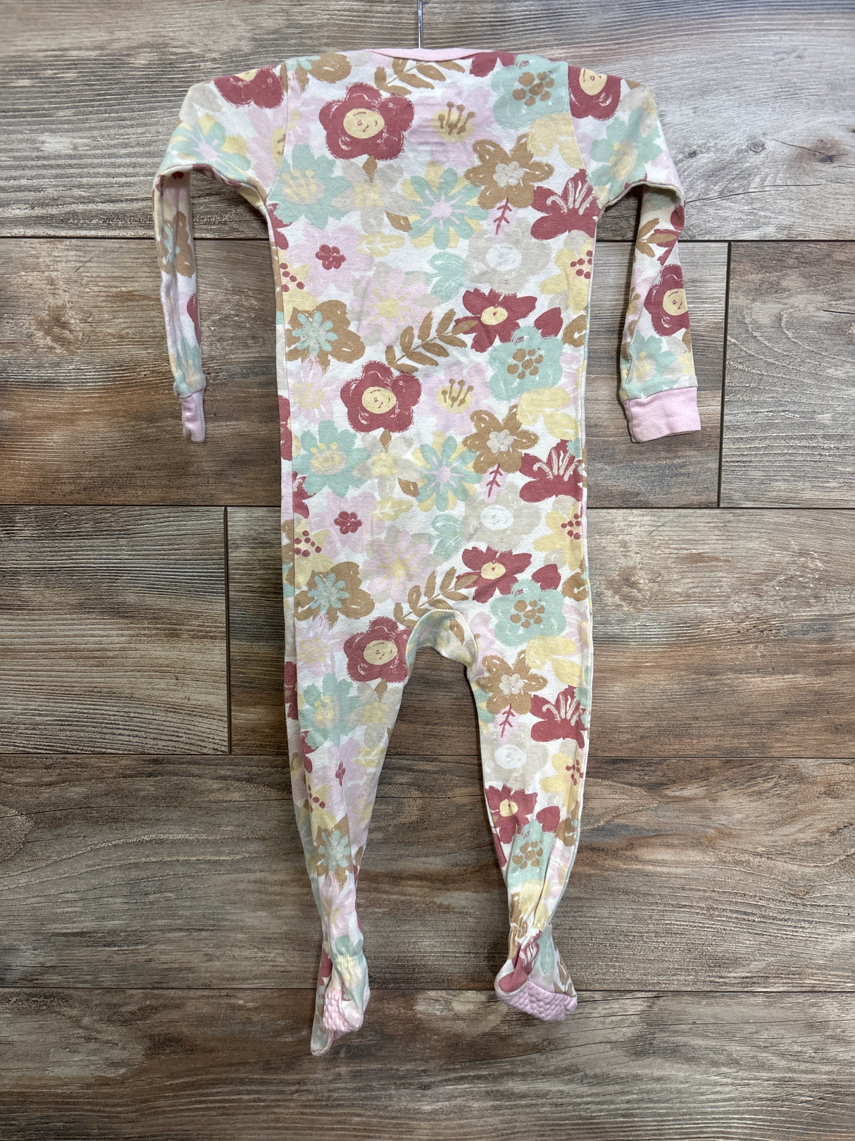 Member's Mark Floral Sleeper Beige sz 18m