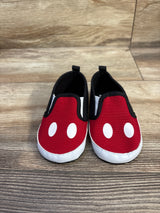 Disney Mickey Mouse Soft Sole Shoes Black/Red sz 4c