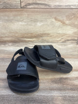 Quiksilver Bright Coast Adjust Slide Sandals Black sz 7c