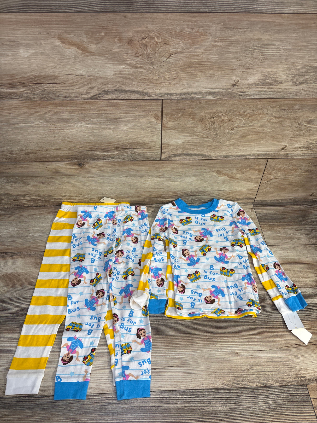 NEW Ms Rachel 4pc Snug Fit Pajama Set White sz 4T