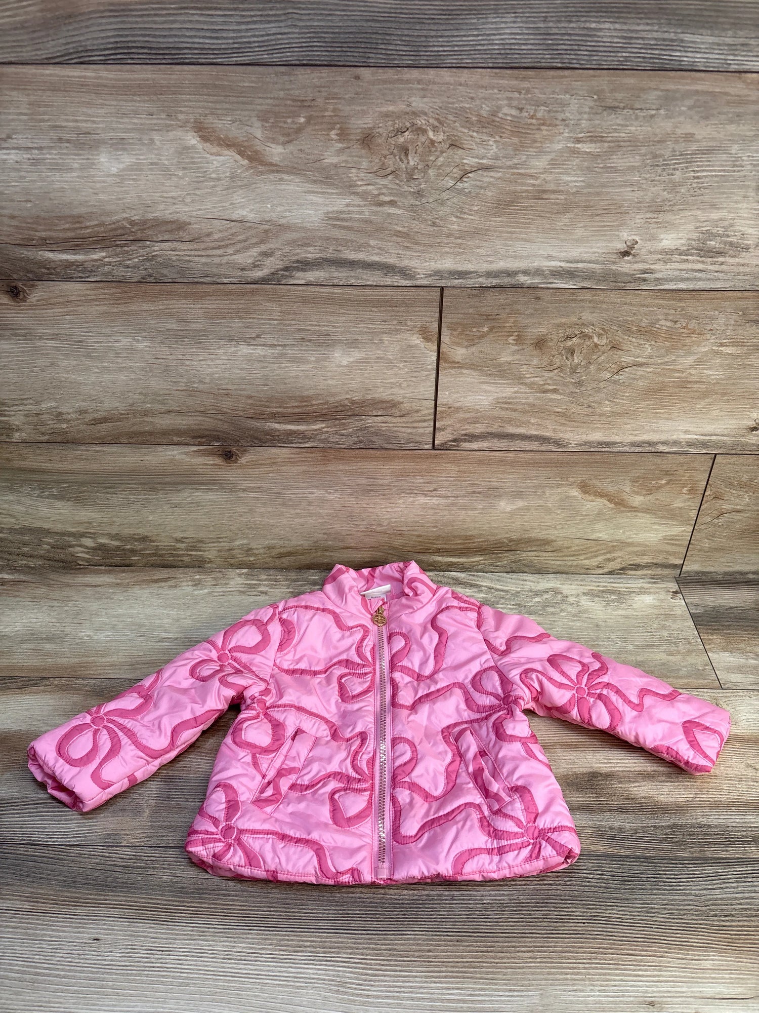 Nicole Miller Lightweight Puffer Jacker Pink sz 12m