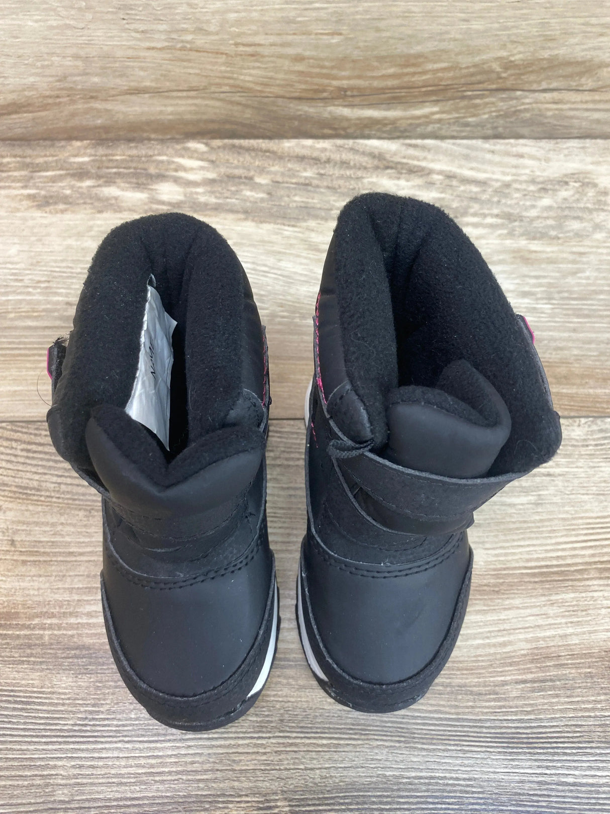 Wonder Nation Snow Boots Black/Pink sz 6c