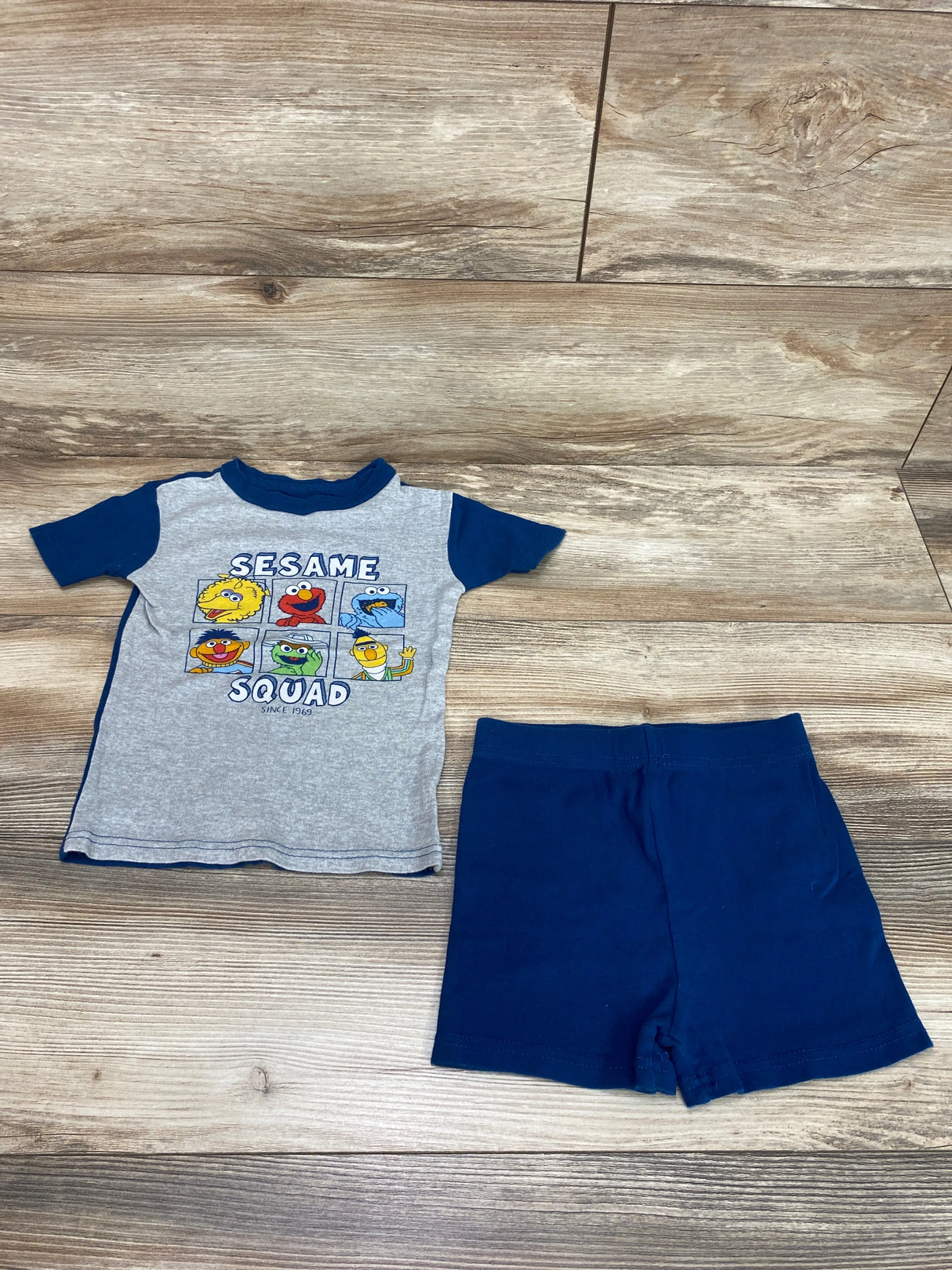 Sesame Street 2pc Pajama Set Blue sz 5T