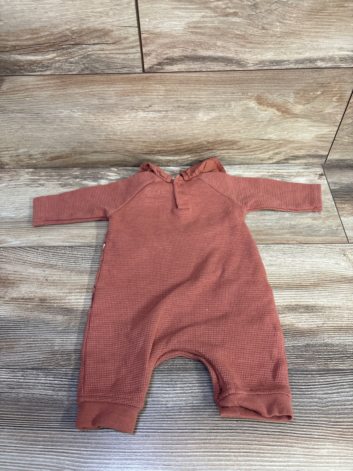 Disney Baby Waffle Knit Winnie The Pooh Coverall Rust sz 0/3m